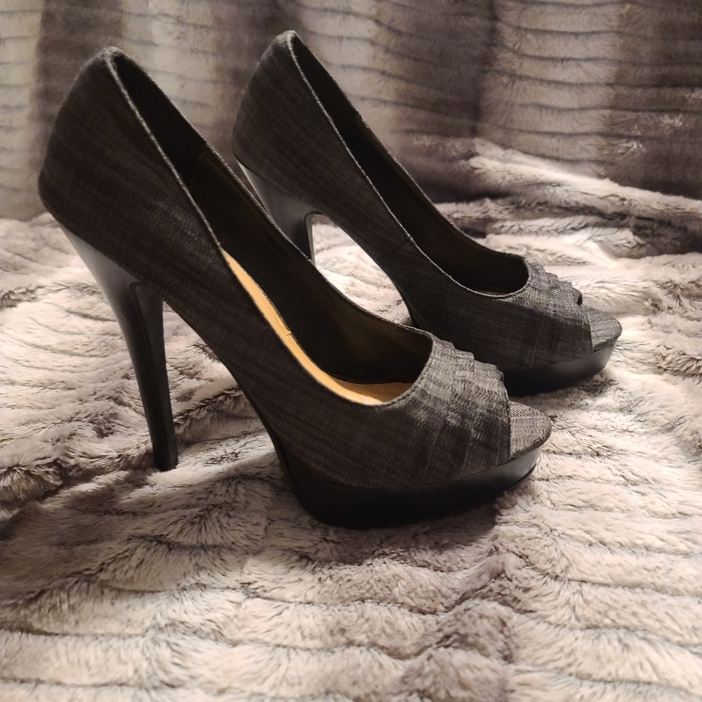 Paprika Denim Gray Women's Heel